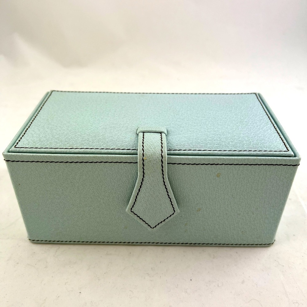 Tocca Light Blue Leather Jewelry Box